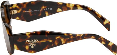 Aurinkolasit Prada Rounded Rectangle Acetate Sunglasses Ruskea | 0PR 17WSF 8056597753647, 2