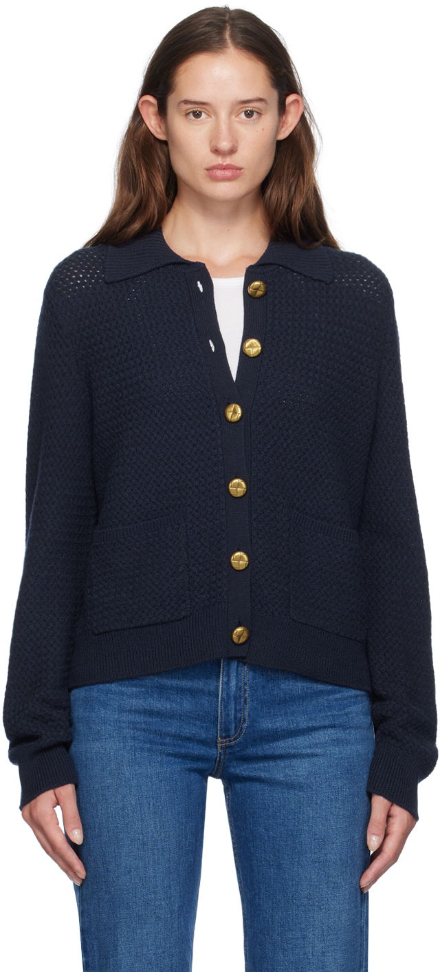 Villapaita rag & bone Jax Knit Cardigan Sininen | WAS24F019UG19