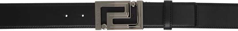 Vyöt Versace Black Greca Leather Belt Musta | 1013861_DVTP1