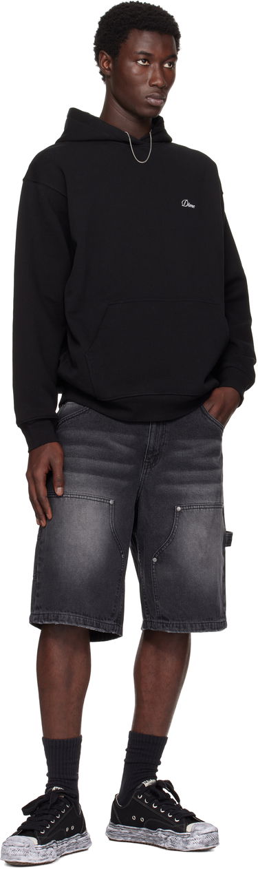 Huppari Dime Cursive Small Logo Hoodie Musta | DIMESU2537BLK, 3