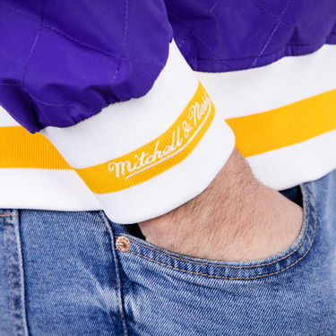 Takki Mitchell & Ness 75th Anniversary Warm Up Jacket Los Angeles Lakers Violetti | OJBF1201-LALYYPPPDKPR, 6