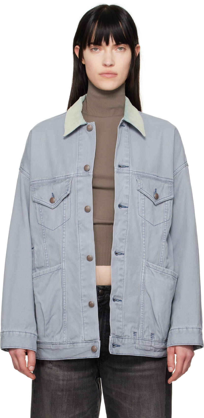Takki R13 R13 Lacey Trucker Denim Jacket Sininen | R13WD210-D279A
