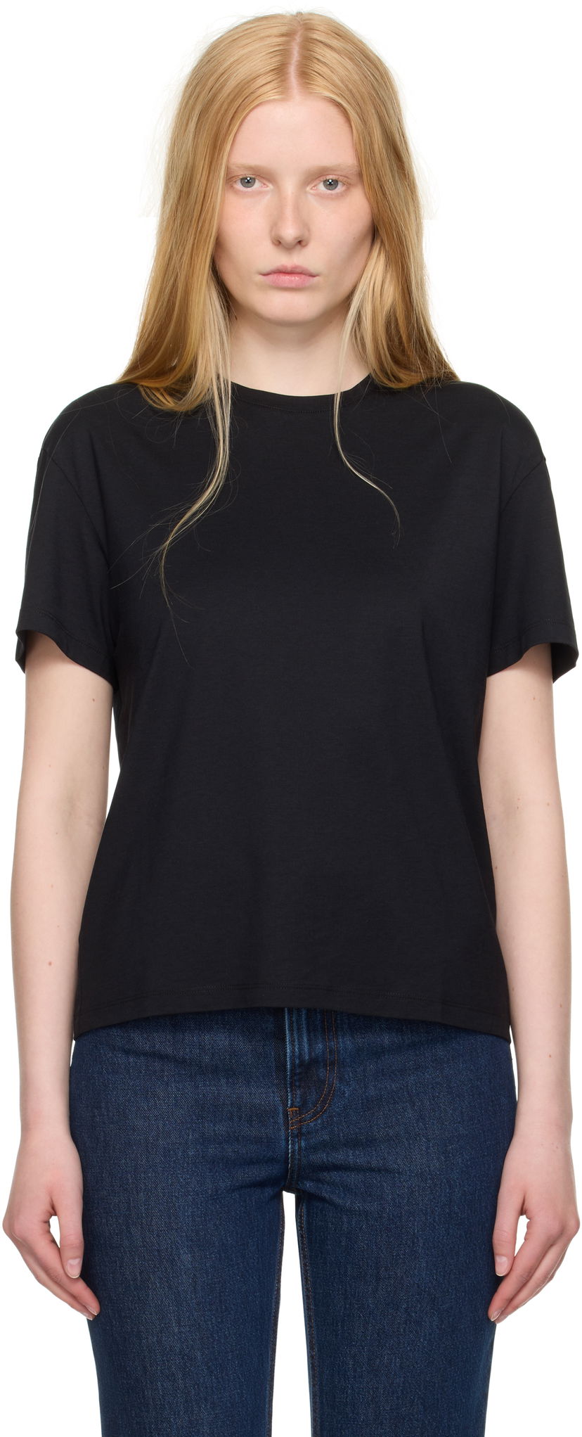 T-paita TOTEME TOTEME Classic T-Shirt Musta | 252-WRT0529-FB0419