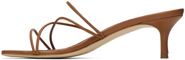 Asusteet Manolo Blahnik Manolo Blahnik Ninfemu Kitten Heel Mules Ruskea | 224-1738, 2