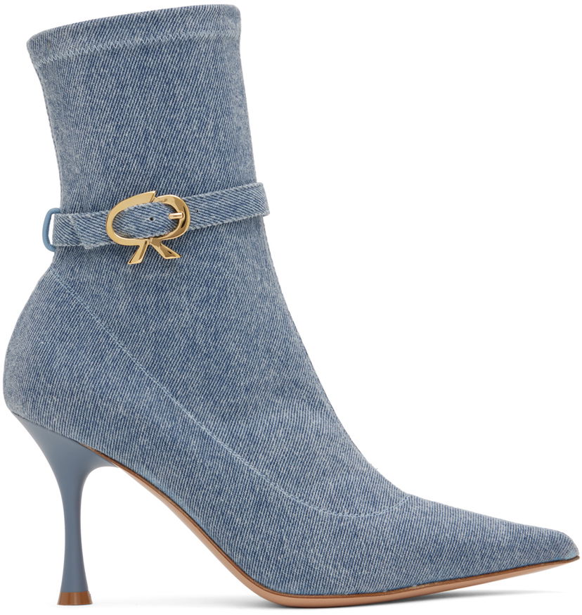 Takit Gianvito Rossi Gianvito Rossi Ascent Denim Ankle Boots Sininen | G73159.85LAC.DST