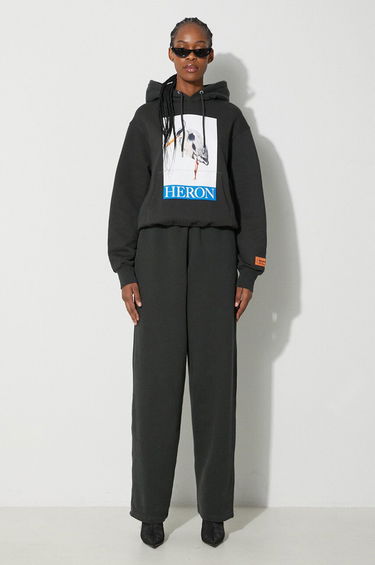 Verryttelyhousut HERON PRESTON Sweatpants With Print Musta | HWCH006F23JER0011001, 1