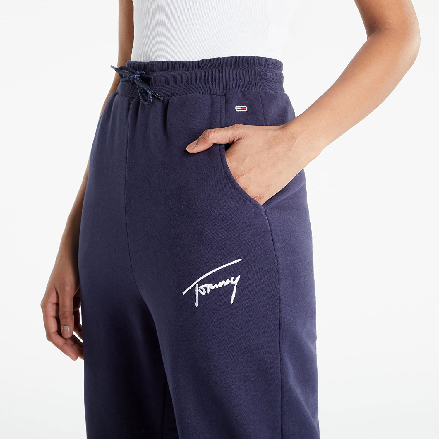 Verryttelyhousut Tommy Hilfiger Signature Sweatpants Tummansininen | DW0DW11886 C87, 1