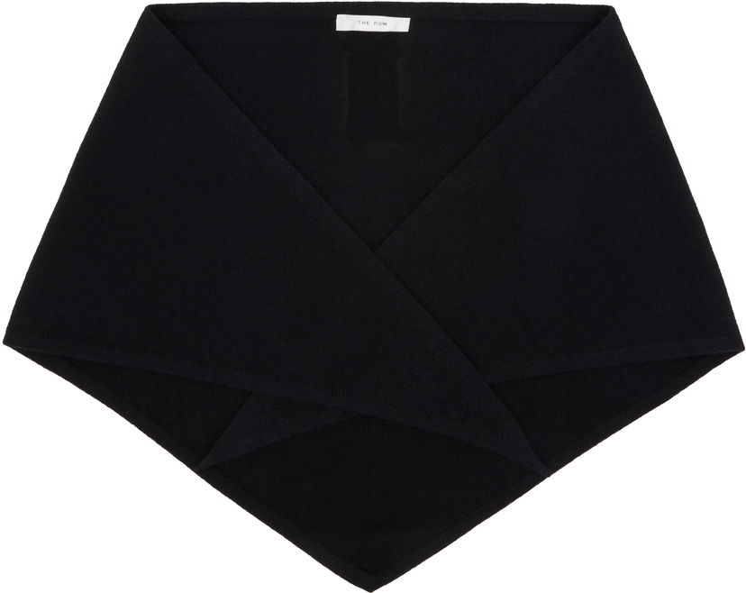 Huivi The Row The Row Leomine Cashmere Scarf Musta | 10070-Y556
