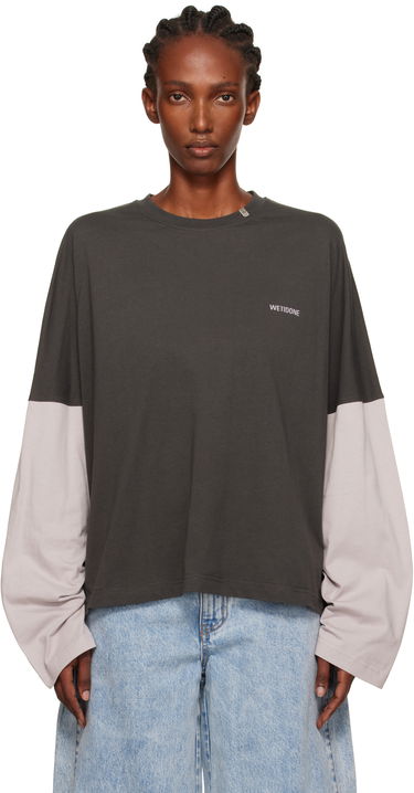 T-paita We11done Coding Long-Sleeved Layered T-shirt Monivärinen | WD-TT2-25-736-U-GY, 0