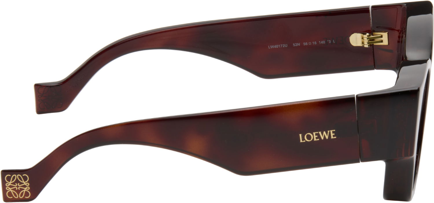 Aurinkolasit Loewe Paula's Ibiza Goggle Rectangle Sunglasses Ruskea | LW40172UW5652N 192337236150, 1