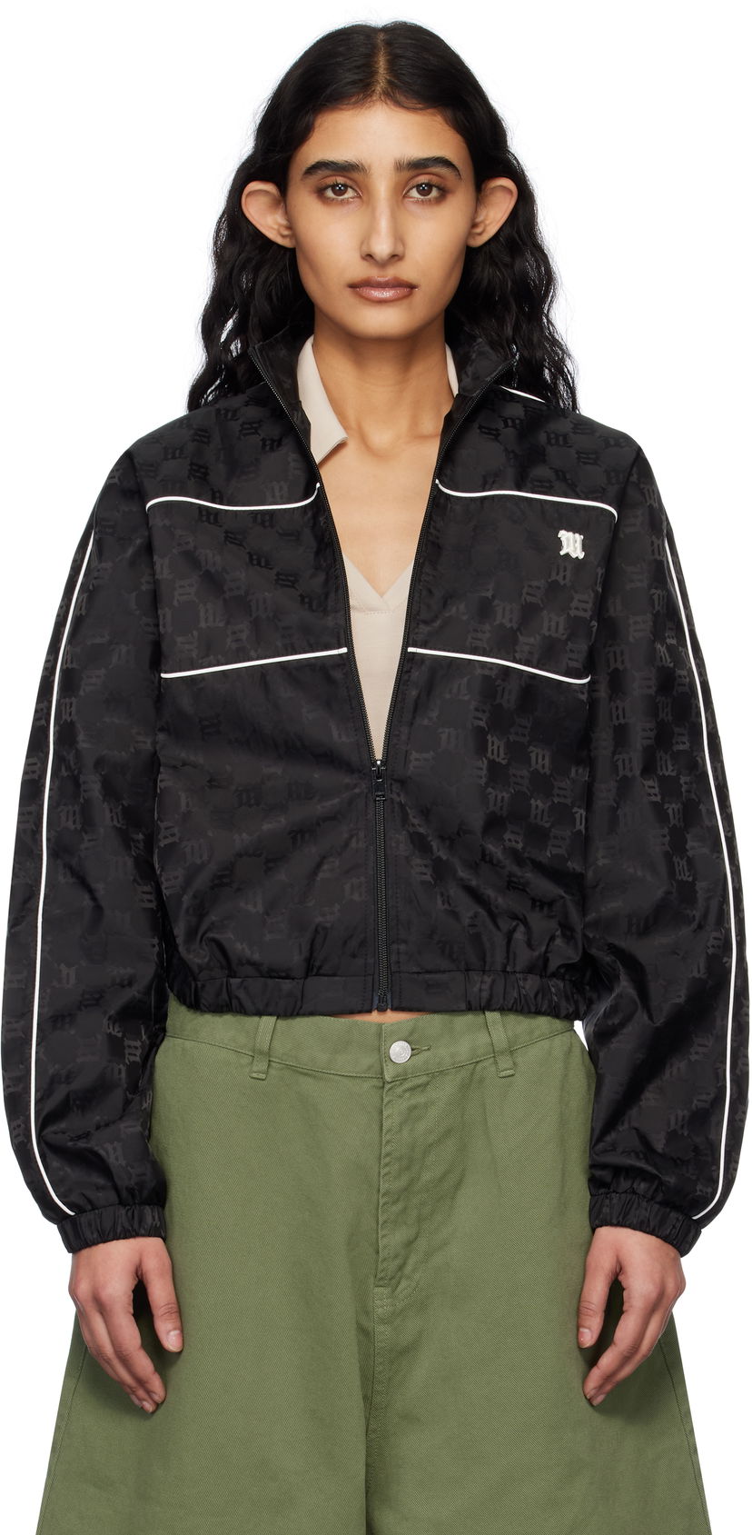 Tuulitakki MISBHV MISBHV Monogram Nylon Windbreaker Jacket Musta | 250W402