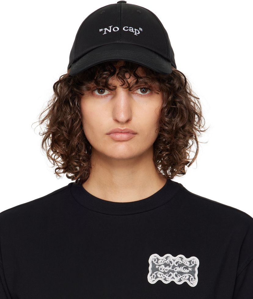 Korkki Off-White 'No Cap' Baseball Cap Musta | OWLB045F24FAB00B1001