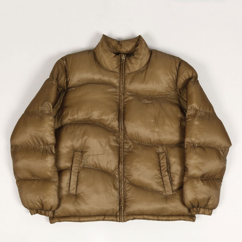Puffer takki Dime Classic Ripstop Puffer Jacket Ruskea | DIMEHO242GLD
