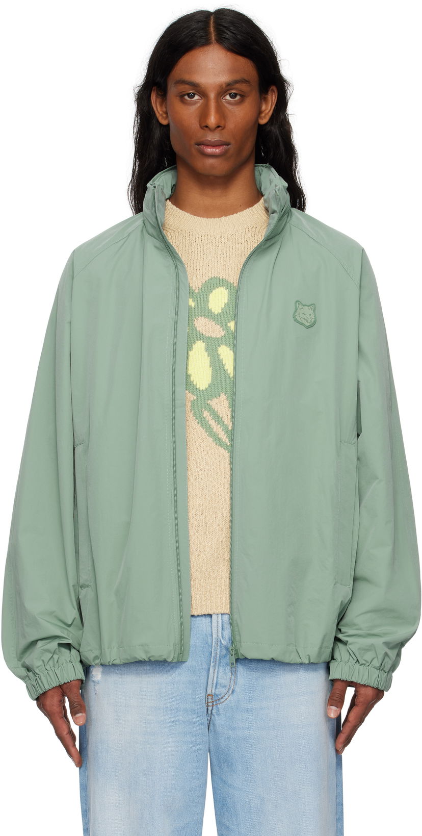 Tuulitakki MAISON KITSUNÉ Maison Kitsuné Windbreaker Jacket Vihreä | OM02201WQ4045