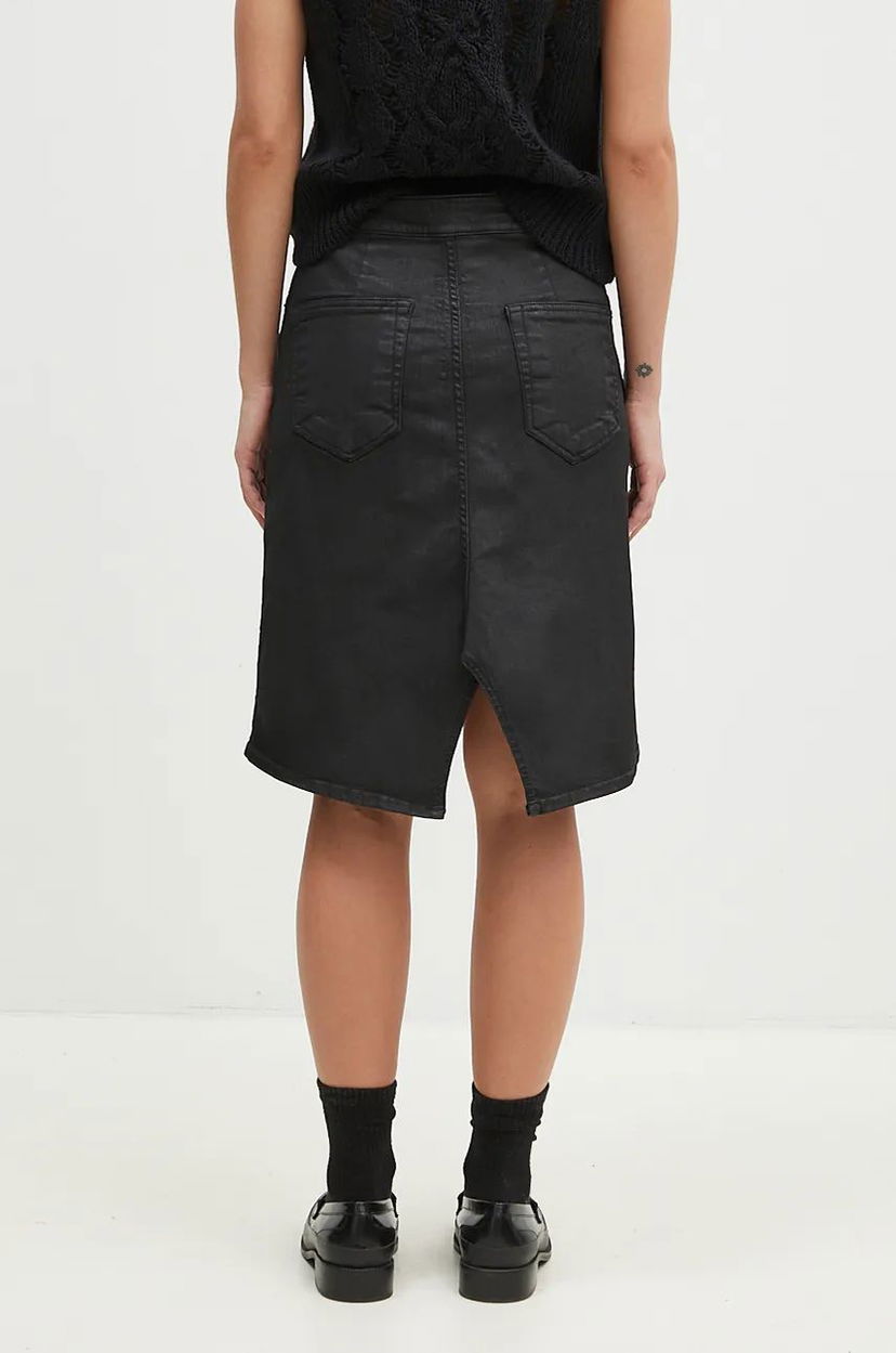 Hame Rick Owens A-Line Mini Skirt Musta | DS02D2340.SBW