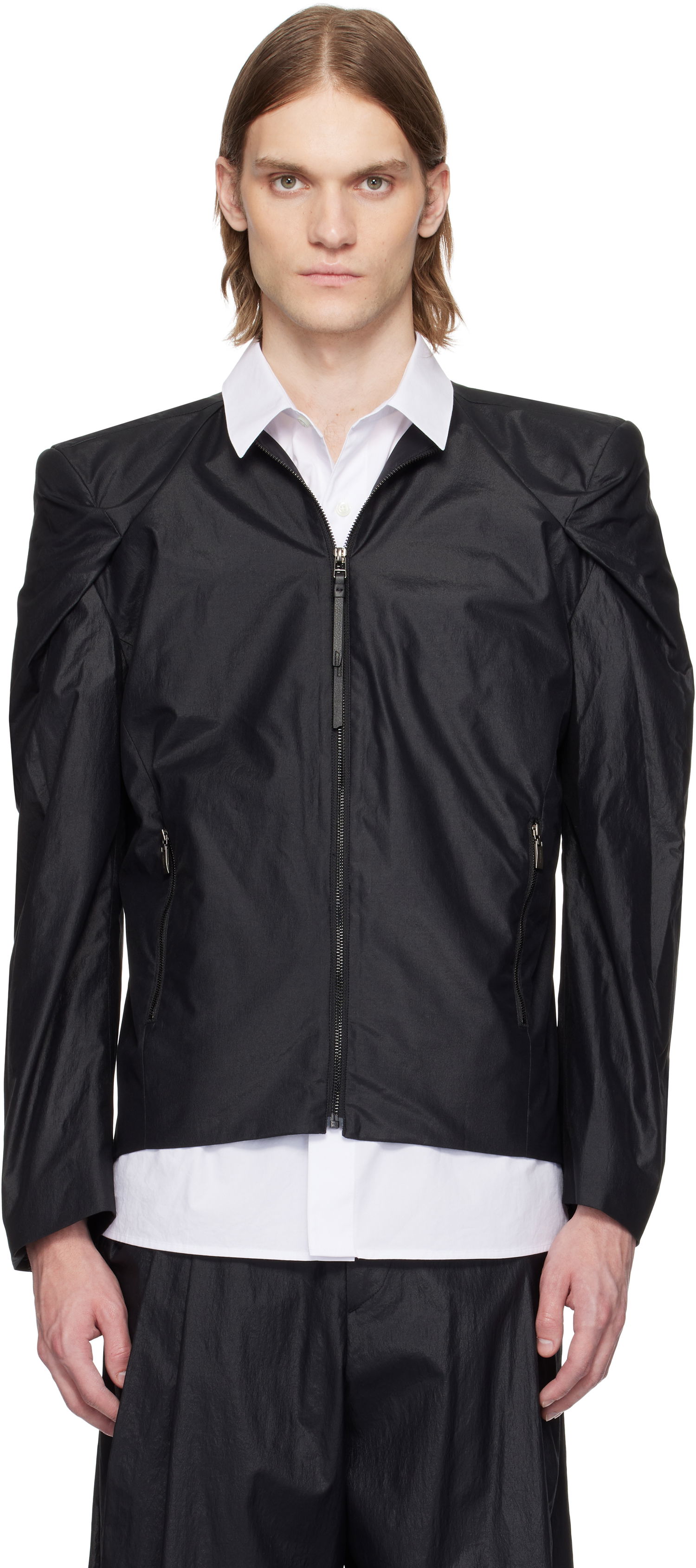 Bomber-takki ADER ERROR ADER error Product. 13 Zip-Up Jacket Musta | BO01SSJK0106BK, 0