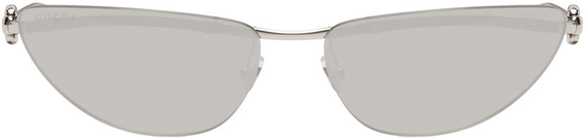 Aurinkolasit Gucci Silver Cat-Eye Sunglasses Metallinen | GG1701S-002