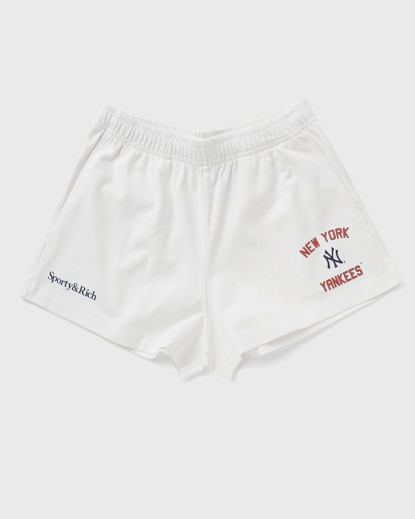 Shortsit Sporty & Rich Sporty & Rich New York Yankees Shorts Valkoinen | SH037623632WH01