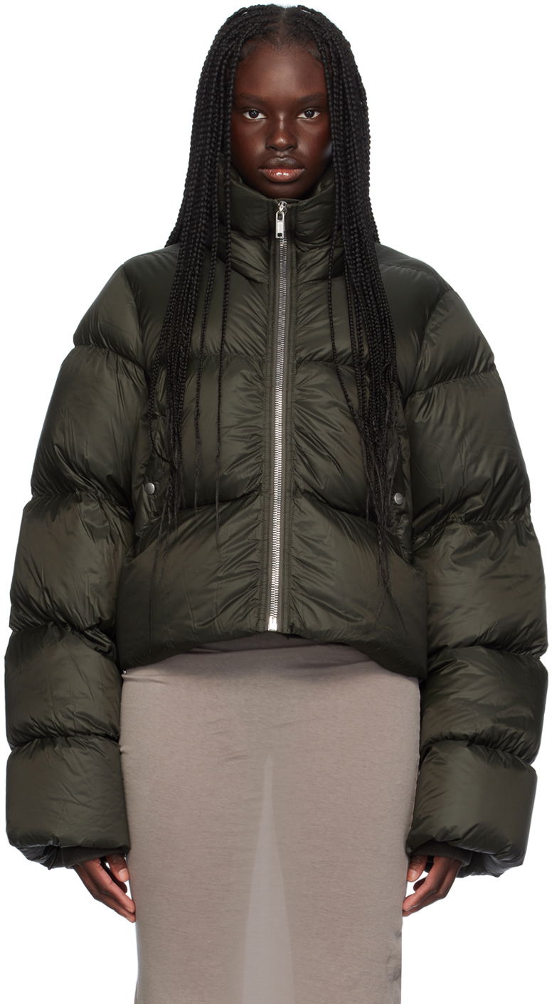 Puffer takki Rick Owens Porterville Turtle Down Puffer Jacket Vihreä | RP02D3772 NPD3
