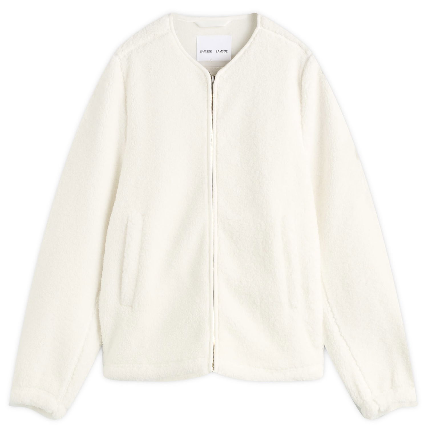 Takki Samsoe Samsoe Women's Saautumn Fleece Jacket, Size Large Valkoinen | F24400015-CLR000289, 1