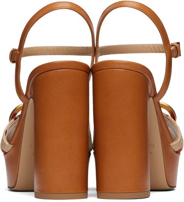 Kengänhoito Valentino Valentino Garavani VLogo Signature Cherryfic Platform Sandals Ruskea | 6W0S0FG2NNX, 1