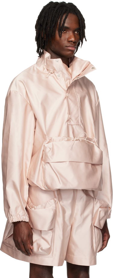 Tuulitakki Simone Rocha Simone Rocha Drawstring Cargo Flap Pocket Jacket Vaaleanpunainen | 6117 1221, 4