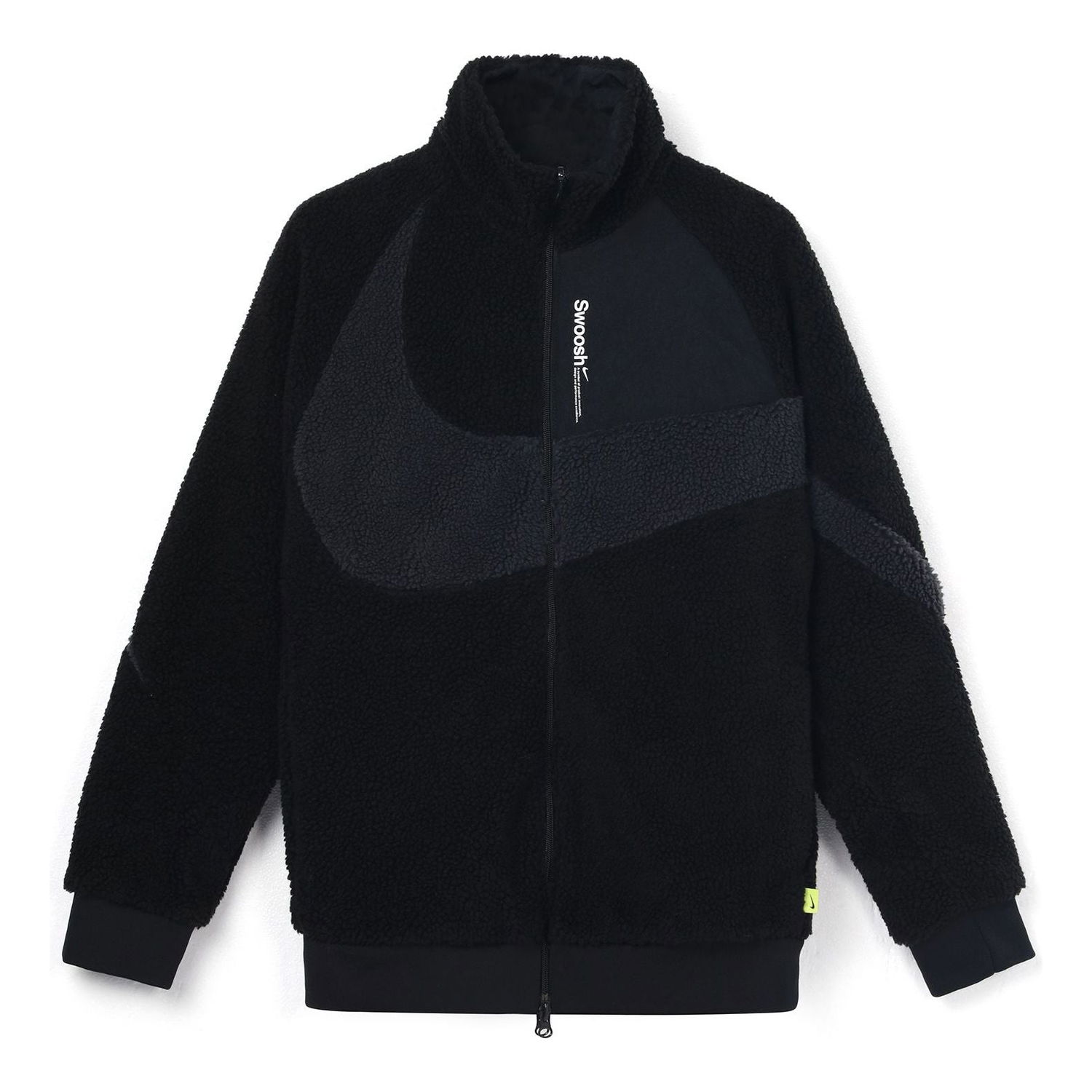 Huppari Nike Swoosh Fleece 2-Way Jacket Musta | FB1910-010, 0