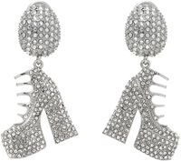 Marc Jacobs Kiki Crystal Platform Boots Drop Earrings