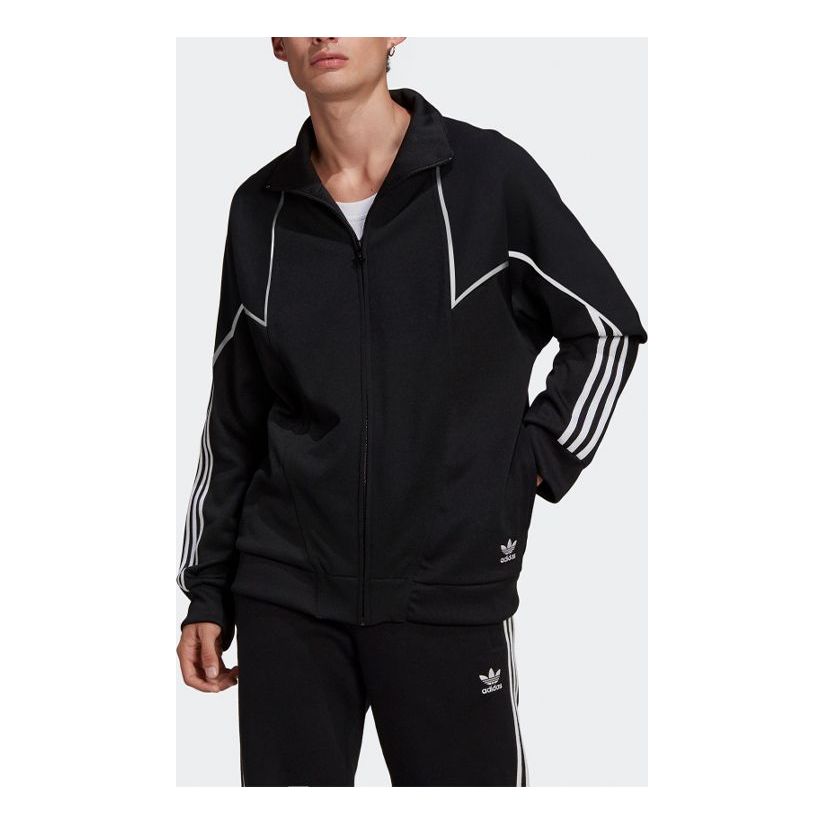 Bomber-takki adidas Originals Men's Originals Turf Ab Poly Track Jacket Musta | GE0809