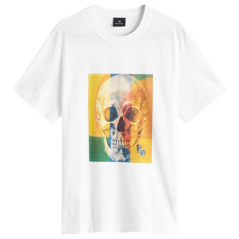 T-paita Paul Smith Paul Smith Skull Square T-Shirt, Large Valkoinen | M2R-220X-PP4703-01