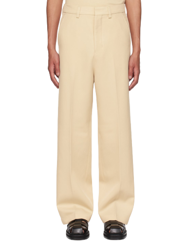 Housut AMI Large Fit Trousers Beige | UTR403.WV0004