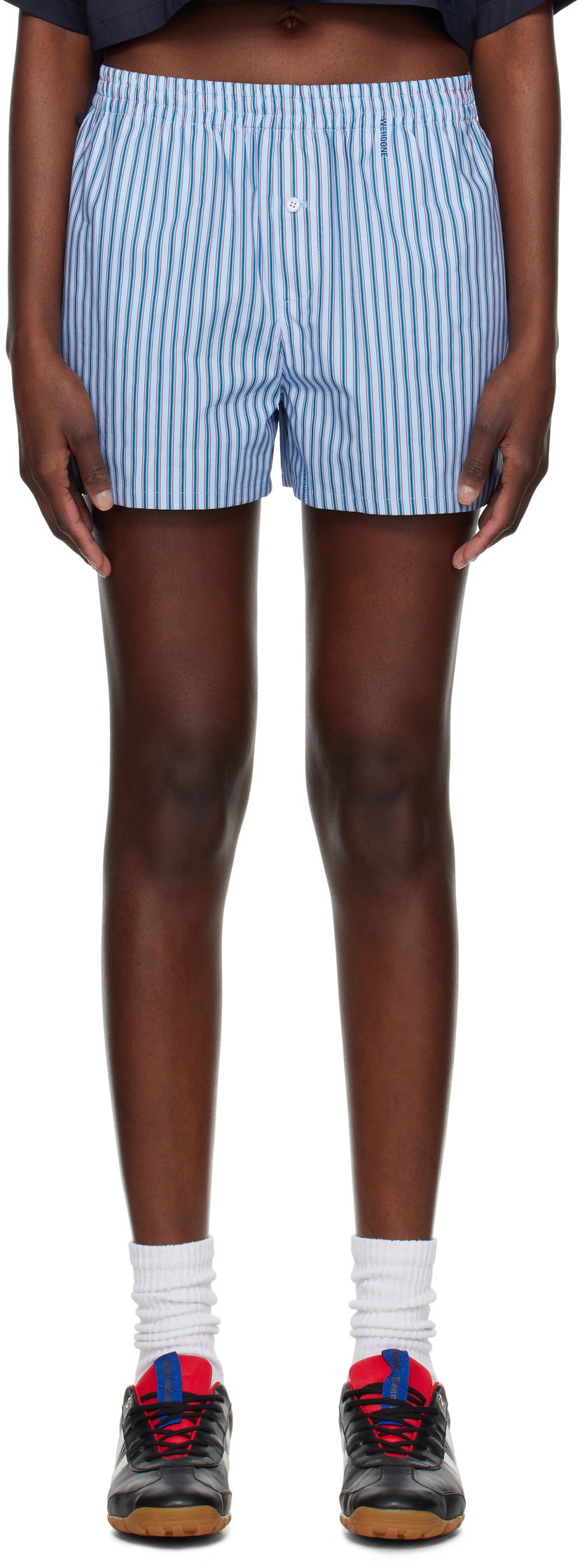 Nyrkkeilijät We11done We11done Classic Stripe Shorts Sininen | WD-PT1-25-208-W-BL