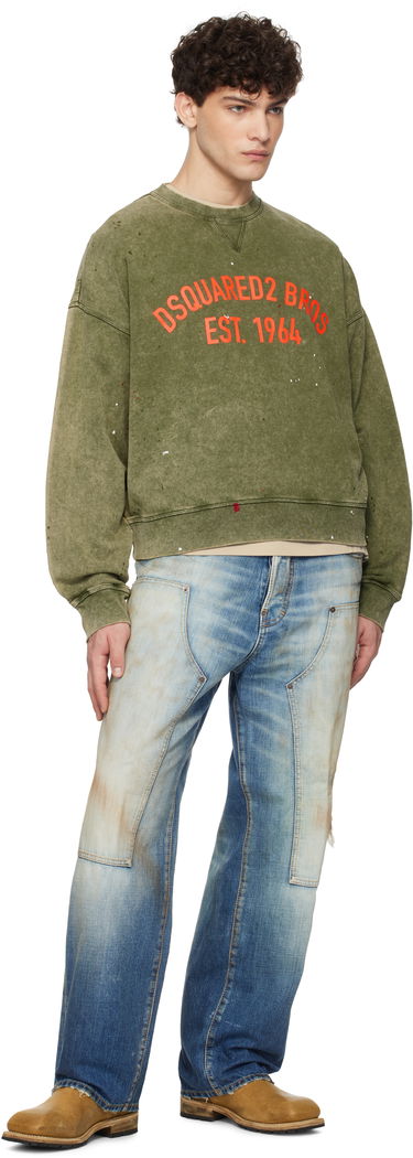 Villapaita DSQUARED2 Dsquared2 Cypro Fit Sweatshirt Vihreä | S74GU0847_S25030, 3