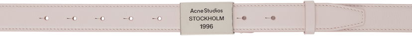 Vyöt Acne Studios Acne Studios Logo Plaque Belt Vaaleanpunainen | C80213-