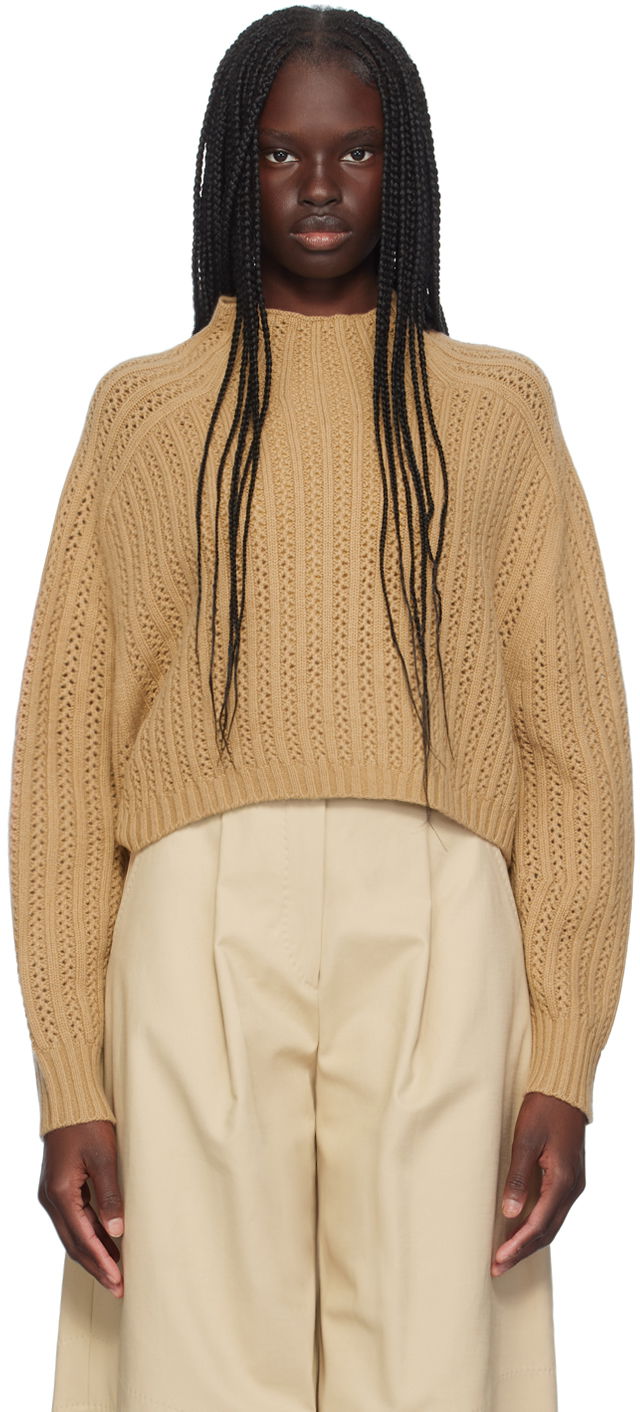 Villapaita Max Mara Max Mara Knit Sweater Beige | 2421366021600