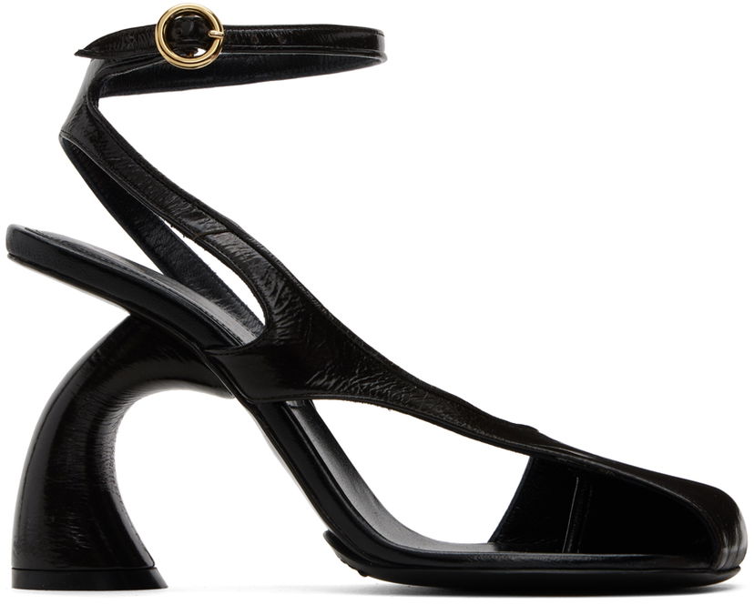 Asusteet Dries Van Noten Dries Van Noten Patent Heeled Sandals Musta | WS242-679-150