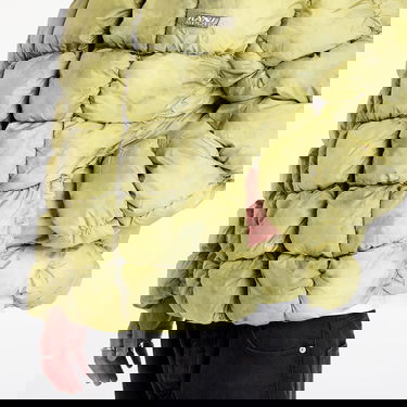 Puffer takki Karl Kani Jacket Sport Patch Square Quilted Puffer Jacket Lime Green L Keltainen | 60760018, 2