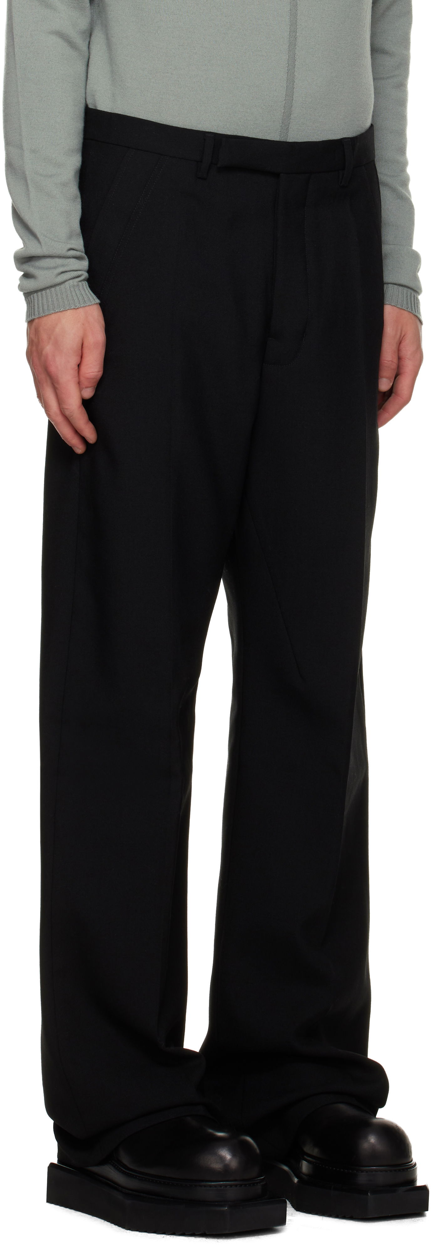 Housut Rick Owens Concordians Tailored Geth Trousers Musta | RR02E1352 WGP, 1