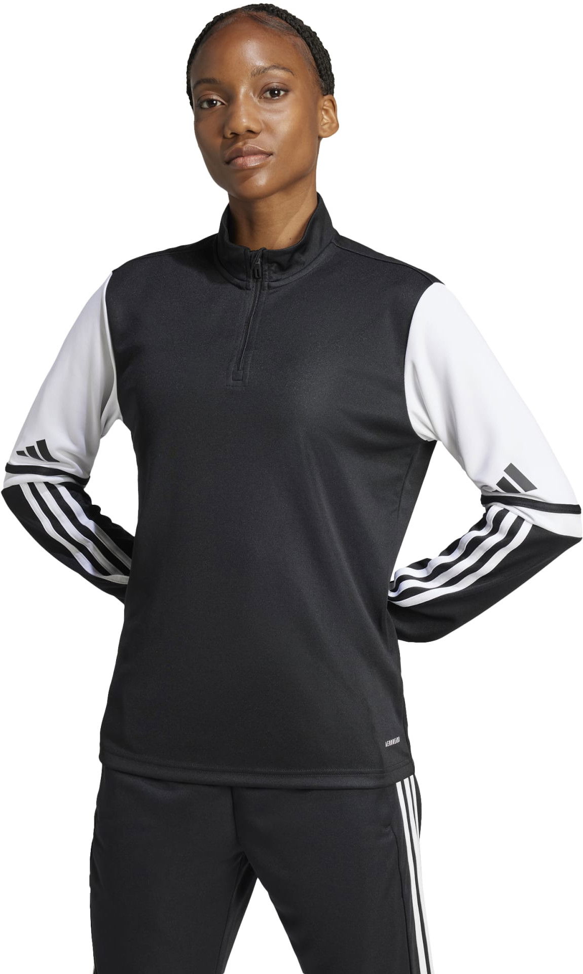 Huppari adidas Originals Women's SQ25 Training 1/4 Zip Top Musta | je2763, 1