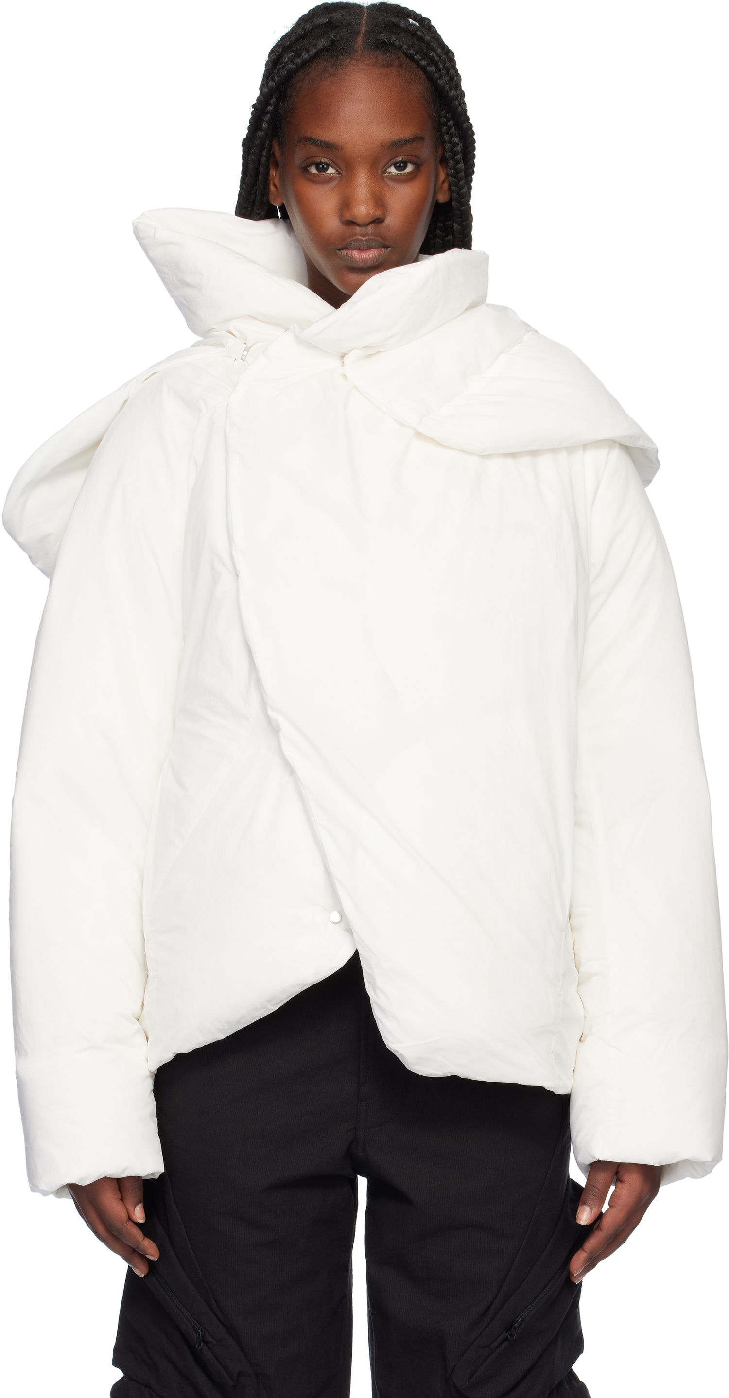 Puffer takki Post Archive Faction (PAF) 7.0 Center Down Jacket Valkoinen | 7.0 ODC-W, 0