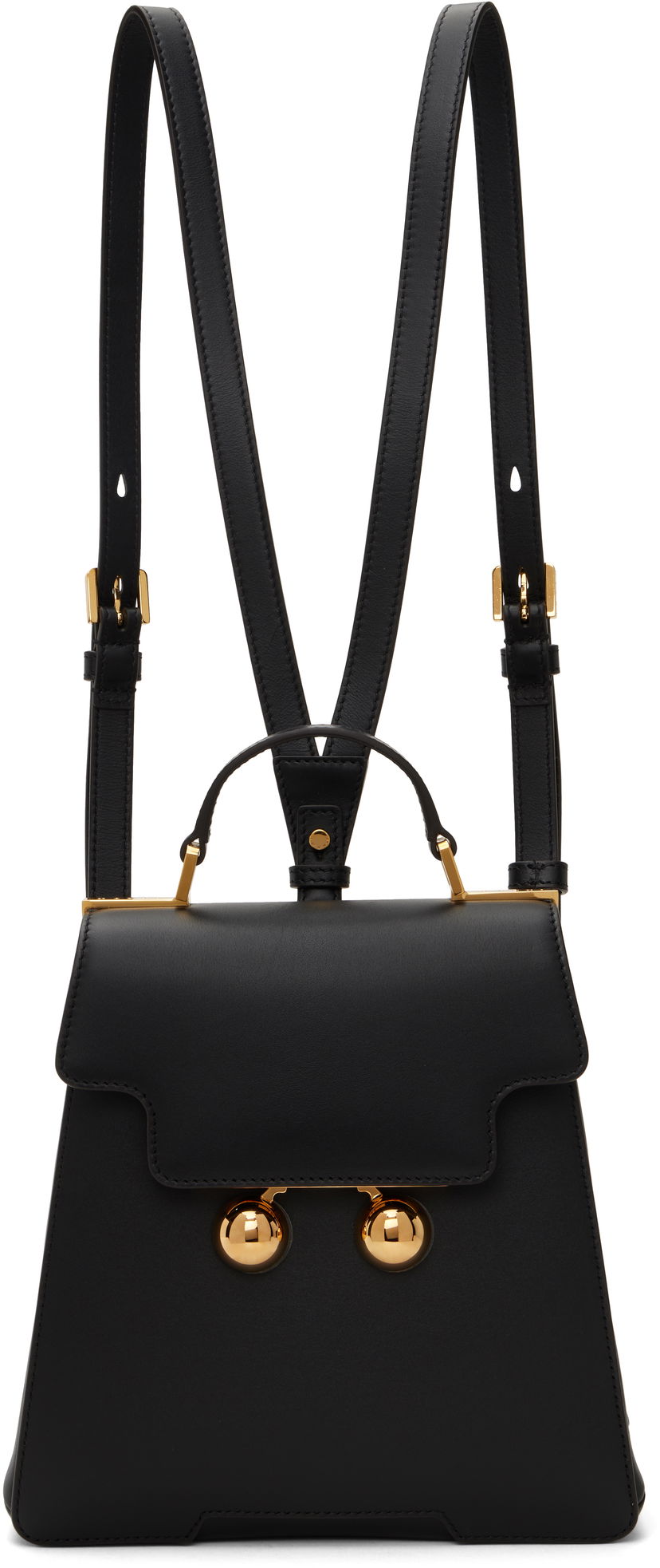 Reppu Marni Leather Backpack Musta | ZAMP0018U0 P6948