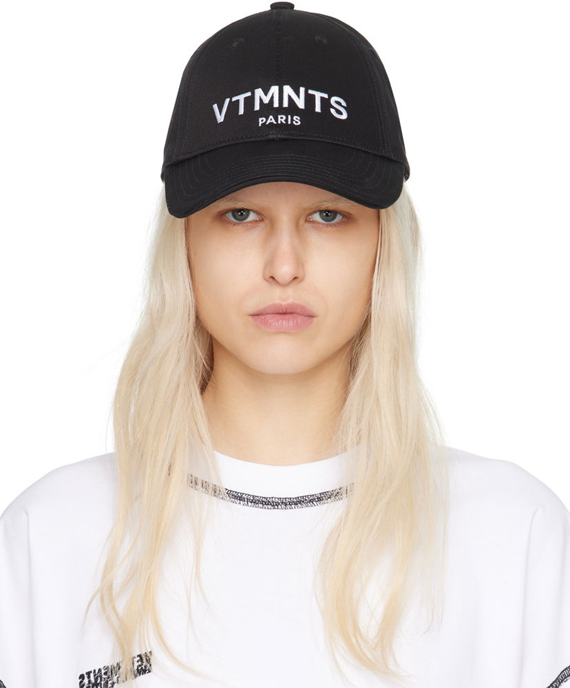 Korkki VETEMENTS VTMNTS Paris Logo Cap Musta | VL20CA300BW