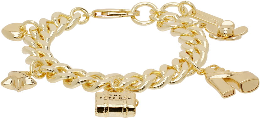 Rannerengas Marc Jacobs Marc Jacobs 'The Mini Icon Charm' Chain Bracelet Metallinen | 2F3JBR001J60