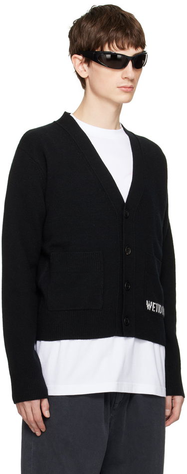 Villapaita We11done We11done Patch Pocket Cardigan Musta | WD-KC3-23-621-U-BK, 4