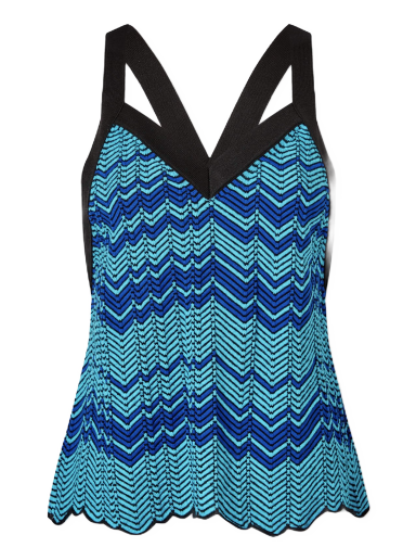 Tankkitoppi Wales Bonner Palm Knit Sleeveless Top Sininen | WS23KN45-KN10-750