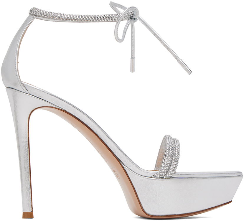 Tennarit ja kengät Gianvito Rossi Gianvito Rossi Burma Platform Heeled Sandals Metallinen | G61724.85RIC.BNS