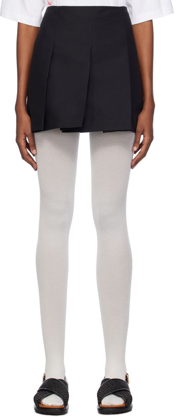 Hame Marni Pleated Miniskirt Musta | GOMA0612A0 TCX28