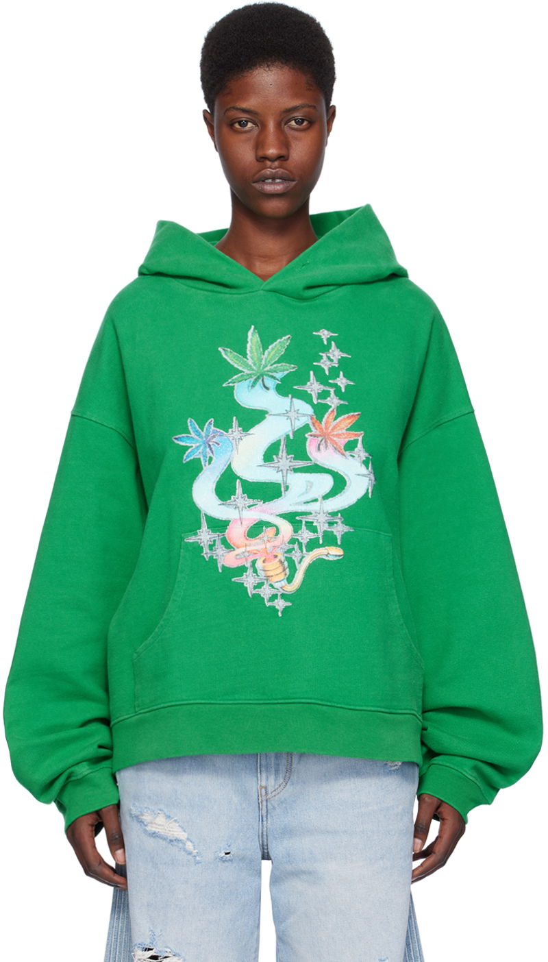 Huppari ERL ERL Graphic Hoodie Vihreä | ERL07T025