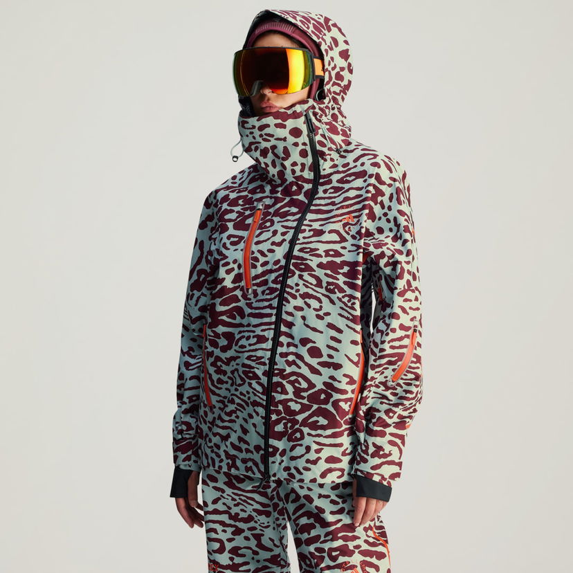 Parka adidas Performance Women's Leopard Print Hooded Ski Jacket Monivärinen | IW3867