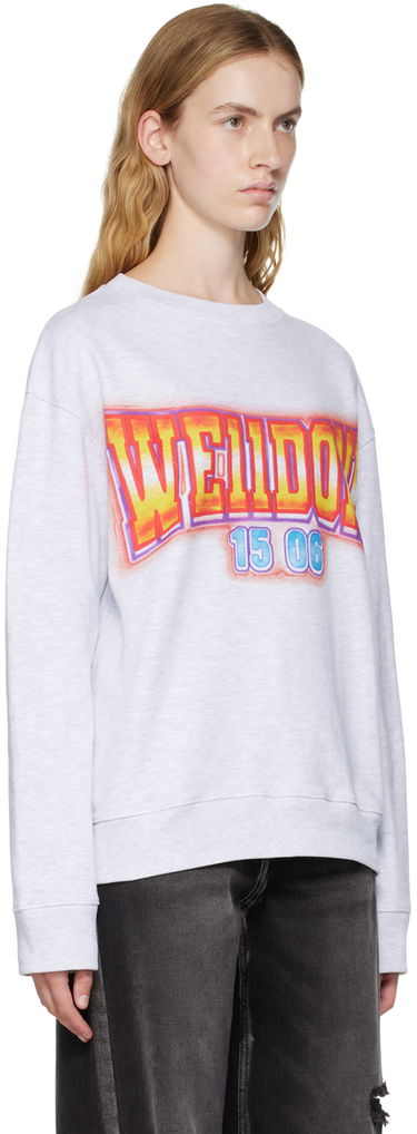 Villapaita We11done We11done Crewneck Sweatshirt with Graphic Print Harmaa | WD-TS3-22-765-U-GY, 1